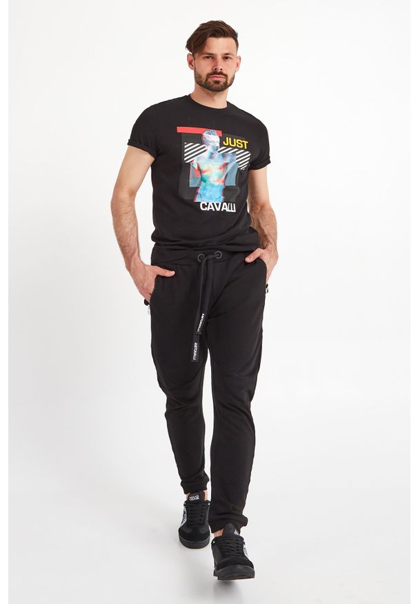 Just Cavalli - T-SHIRT JUST CAVALLI. Okazja: na co dzień. Wzór: nadruk. Styl: casual