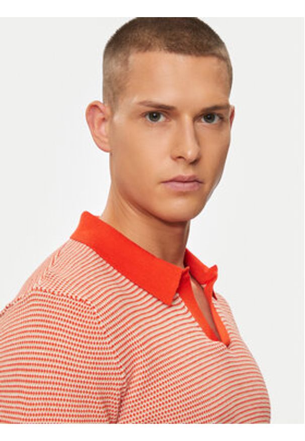 United Colors of Benetton - United Colors Of Benetton Polo 1094K3014 Czerwony Regular Fit. Typ kołnierza: polo. Kolor: czerwony. Materiał: bawełna
