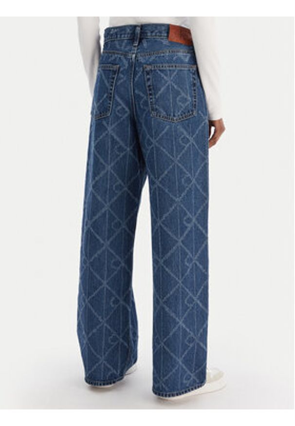 Calvin Klein Jeans Jeansy Low Rise Baggy LV047D709G Niebieski Loose Fit. Kolor: niebieski