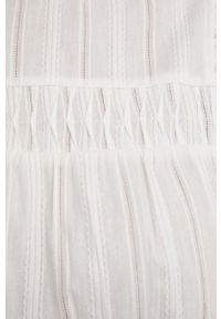 Answear Lab bluzka bawełniana X kolekcja limitowana BE SHERO kolor biały. Typ kołnierza: kołnierzyk stójkowy. Kolor: biały. Materiał: bawełna. Styl: wakacyjny #4