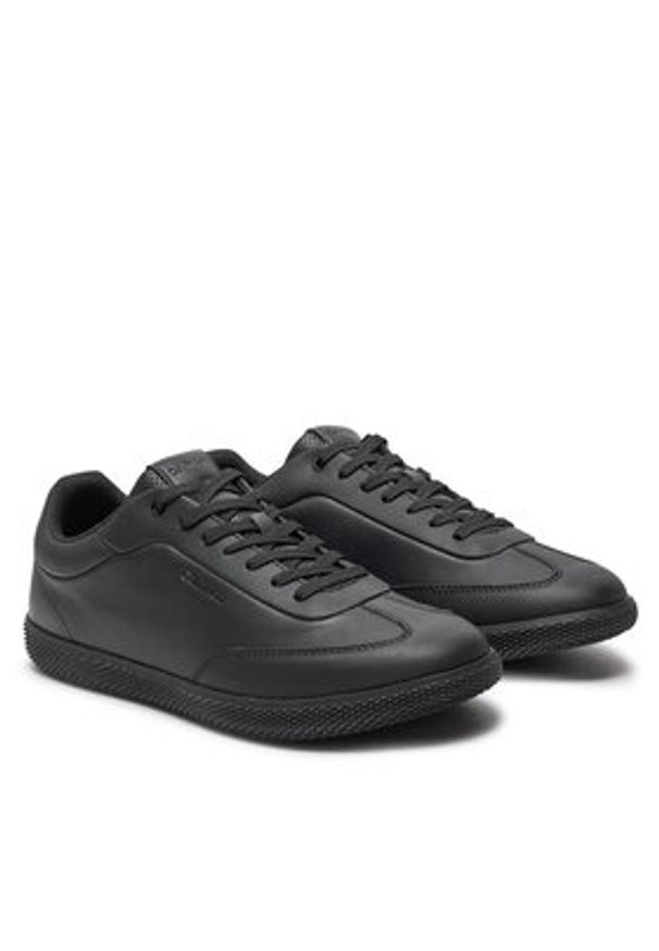 Calvin Klein Sneakersy Low Top Lace Up Lth HM0HM01790 Czarny. Kolor: czarny. Materiał: skóra