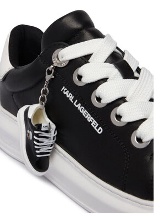 Karl Lagerfeld - KARL LAGERFELD Sneakersy Kapri KL62519 Czarny. Kolor: czarny. Materiał: skóra