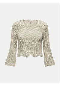 only - ONLY Sweter Nola 15233173 Szary Regular Fit. Kolor: szary. Materiał: syntetyk #6