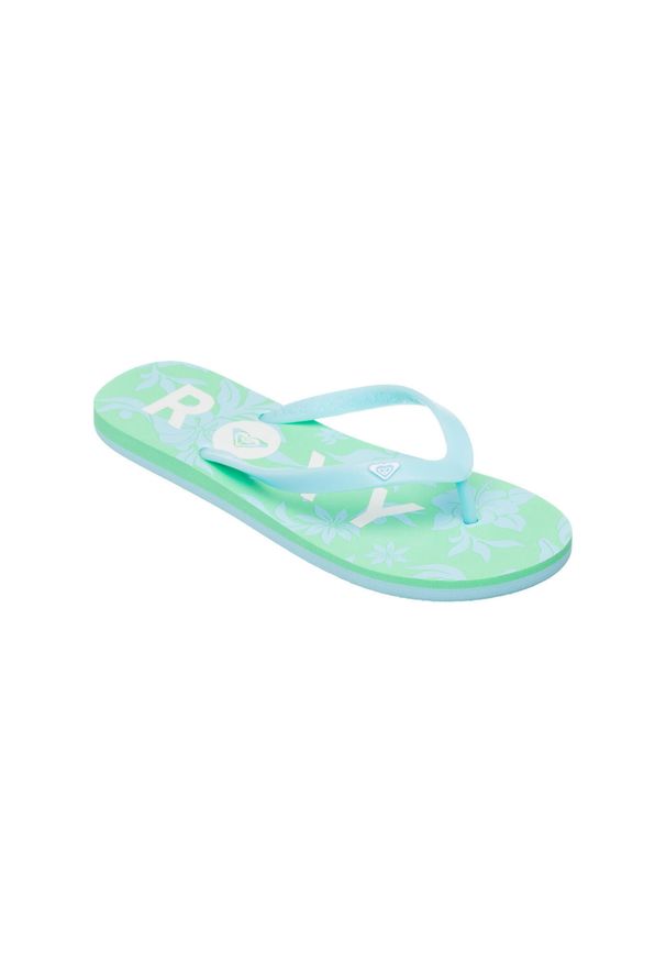Roxy - Klapki dla Kobiety TAHITI. Okazja: na plażę. Kolor: niebieski. Materiał: syntetyk. Styl: sportowy