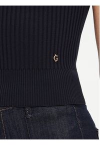 Guess Sweter W5YR04 Z0040 Granatowy Regular Fit. Kolor: niebieski. Materiał: syntetyk #4