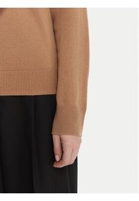 TOMMY HILFIGER - Tommy Hilfiger Sweter WW0WW47468 Beżowy Regular Fit. Kolor: beżowy. Materiał: wełna #3