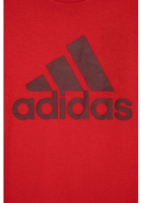 adidas Performance t-shirt dziecięcy HE9280 kolor czerwony z nadrukiem. Okazja: na co dzień. Kolor: czerwony. Materiał: dzianina. Wzór: nadruk. Styl: casual #3