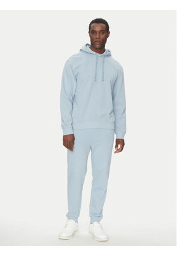 Hugo - HUGO Bluza Dapo 50486478 Błękitny Relaxed Fit. Kolor: niebieski. Materiał: bawełna