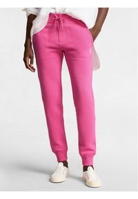 Polo Ralph Lauren Spodnie dresowe Mari 211839386032 Różowy Relaxed Fit. Kolor: różowy. Materiał: bawełna