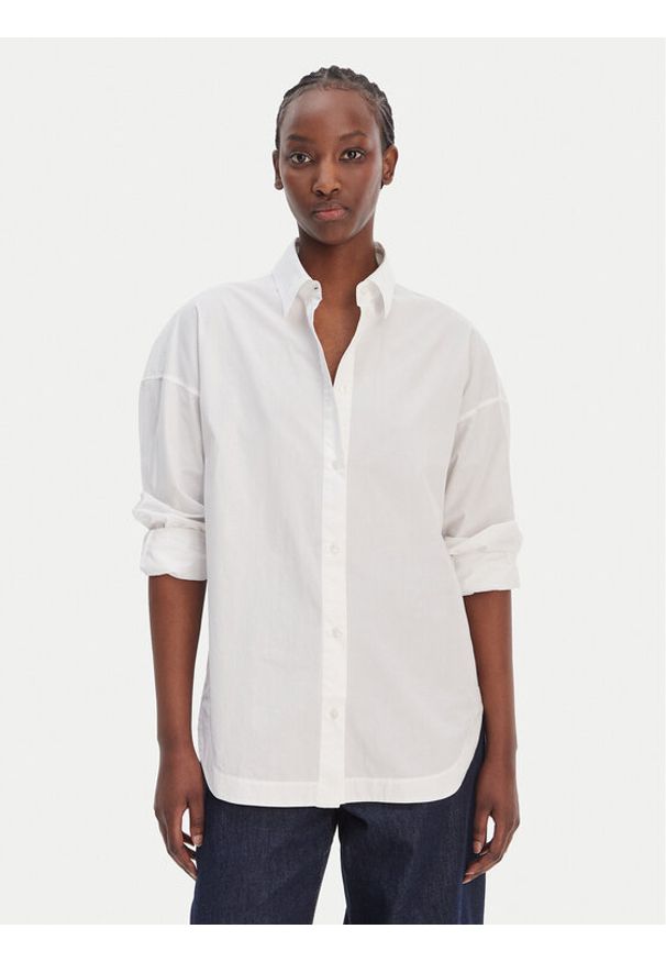 BOSS Koszula C_Bostatta 50553890 Biały Oversize. Kolor: biały. Materiał: bawełna