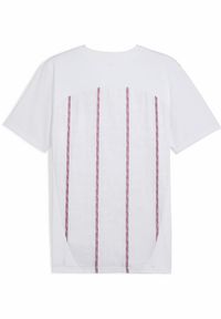 Puma - Koszulka przedmeczowa Manchester City 2024/25. Kolor: biały, czerwony, wielokolorowy. Wzór: nadruk