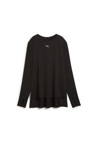 Puma - Damska koszulka oversize MODEST PUMA. Kolor: czarny. Długość rękawa: raglanowy rękaw. Sport: fitness #1
