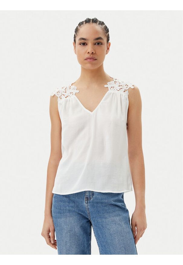 Morgan Top 251-OJOIE Biały Regular Fit. Kolor: biały. Materiał: syntetyk