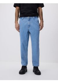 Reserved - Jeansy carrot fit - niebieski. Kolor: niebieski #1