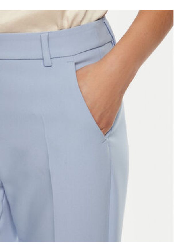 Weekend Max Mara Chinosy Rana 2515131031 Błękitny Slim Fit. Kolor: niebieski. Materiał: syntetyk