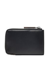 Calvin Klein Portfel damski Embossed Logo Zip Cardholder K60K613157 Czarny. Kolor: czarny. Materiał: skóra