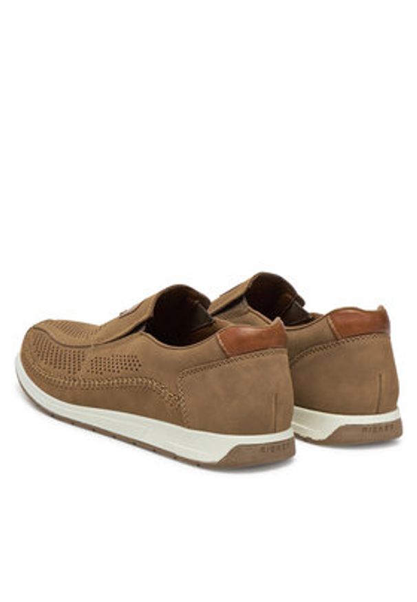 Rieker Półbuty 11950-26 Beżowy. Kolor: beżowy. Materiał: skóra