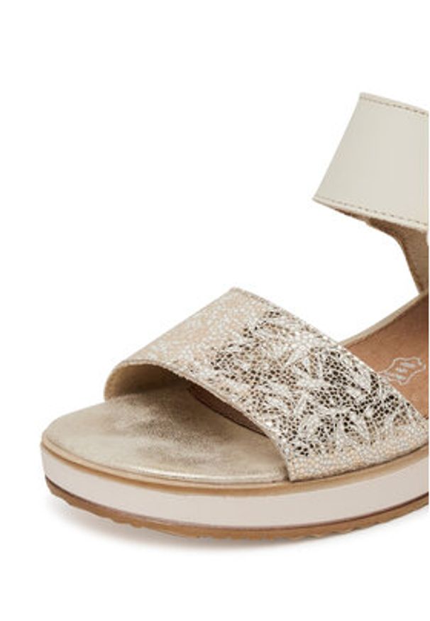 Remonte Sandały D6453-61 Beżowy. Kolor: beżowy. Materiał: skóra