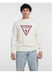 Guess Jeans Sweter 172999 Biały Classic Fit. Kolor: biały