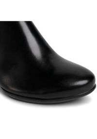 ecco - ECCO Botki Sculptured 45 23048301001 Czarny. Kolor: czarny. Materiał: skóra