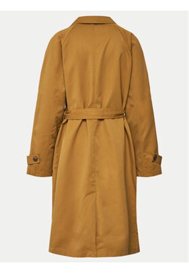 Vero Moda Curve Trencz Lou 10278572 Beżowy Regular Fit. Kolor: beżowy. Materiał: syntetyk