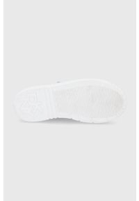 DKNY - Dkny buty K4185244.NXU kolor beżowy. Nosek buta: okrągły. Zapięcie: sznurówki. Kolor: beżowy. Materiał: guma. Obcas: na platformie #2