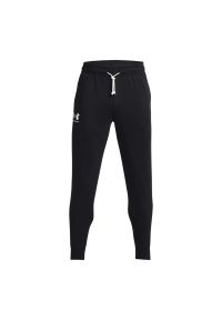 Under Armour UA RIVAL TERRY JOGGER Spodnie dresowe męskie. Okazja: na co dzień. Kolor: czarny. Materiał: dresówka. Wzór: gładki. Styl: sportowy, klasyczny, casual #2