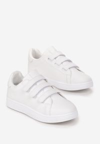 Born2be - Białe Sneakersy Zapinane na Rzepy Fuve. Zapięcie: rzepy. Kolor: biały #5