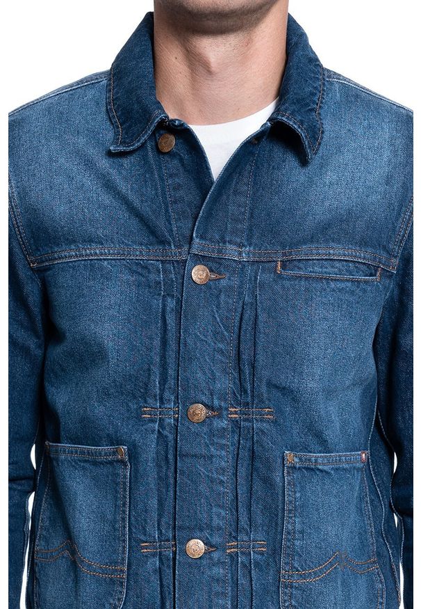 Mustang - MĘSKA KURTKA JEANSOWA MUSTANG Dude´s Iconic 1010236 5000 880. Materiał: jeans