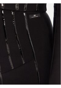 Elisabetta Franchi Spódnica ołówkowa GO-124-57E2-V460 Czarny Slim Fit. Kolor: czarny. Materiał: syntetyk