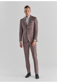 Pako Lorente - PAKO LORENTE – Różowa marynarka garniturowa P22SP-3G-019-W-S. Kolor: różowy. Materiał: wełna #4