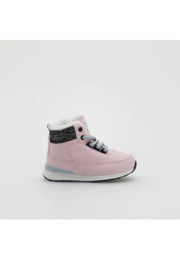 Reserved - Ocieplane buty trekkingowe - Różowy. Kolor: różowy