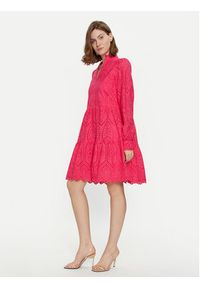 YAS Sukienka letnia Holi 26027162 Różowy Regular Fit. Kolor: różowy. Materiał: bawełna. Sezon: lato