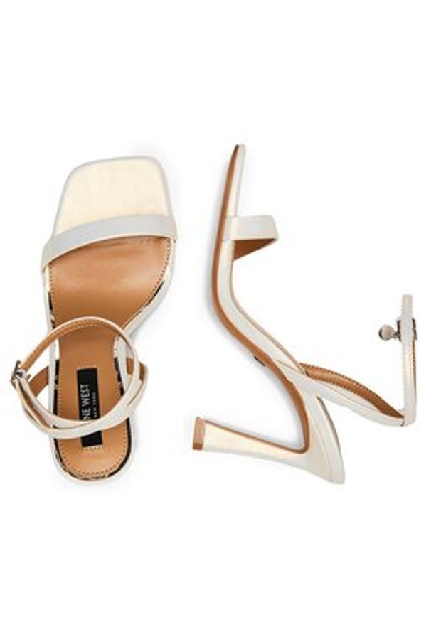Nine West Sandały 123AL1713 Biały. Kolor: biały. Materiał: skóra