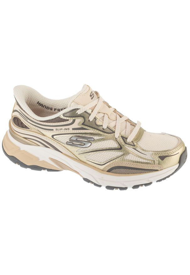 skechers - Buty sportowe Sneakersy damskie, Slip-Ins: Stamina Sport. Kolor: beżowy. Model: Skechers Sport. Sport: turystyka piesza