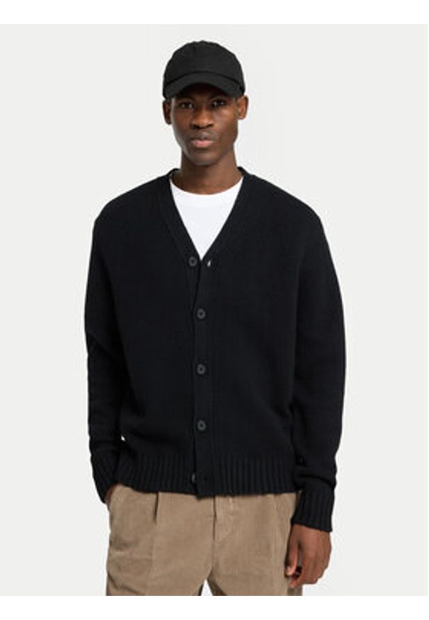Selected Homme Kardigan Cody 16095620 Czarny Relaxed Fit. Kolor: czarny. Materiał: syntetyk