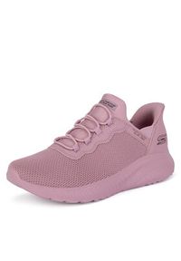 skechers - Skechers Sneakersy BOBS SQUAD CHAOS 117500 ROS Różowy. Kolor: różowy. Materiał: materiał #3