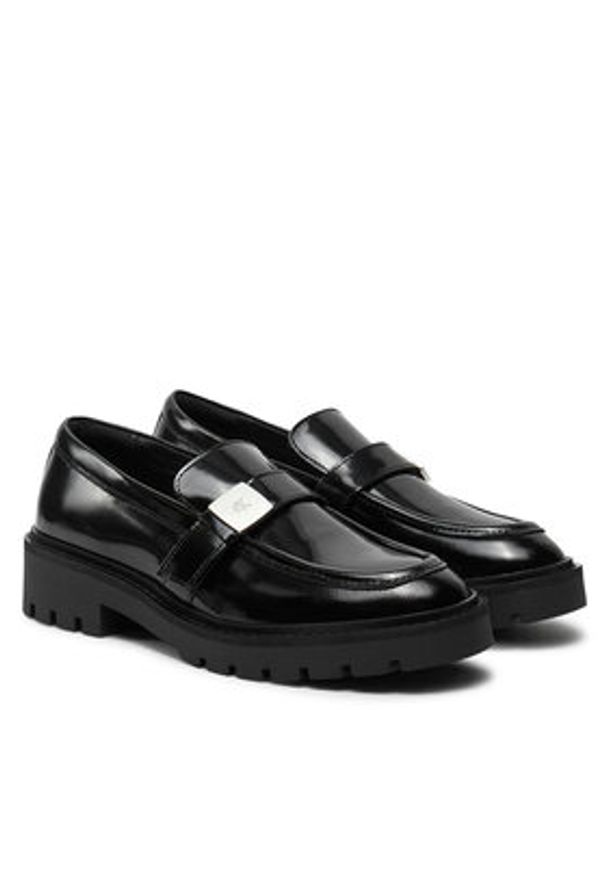 Calvin Klein Jeans Loafersy Flatform Shoe Driver Hdw YW0YW01657 Czarny. Kolor: czarny. Materiał: skóra