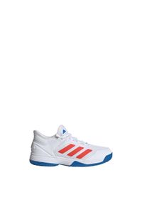 Adidas - Buty do tenisa dla dzieci Ubersonic 4 Kids Shoes. Kolor: niebieski, biały, wielokolorowy, czerwony. Materiał: materiał. Sport: tenis