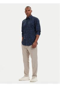 BOSS Koszula Ricoplus 50561608 Granatowy Regular Fit. Kolor: niebieski. Materiał: bawełna #4