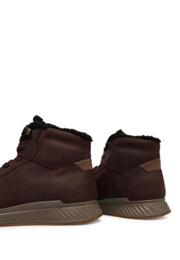 ecco - ECCO Trzewiki 83541402178 Brązowy. Kolor: brązowy. Materiał: nubuk, skóra