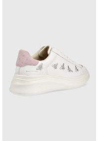 MOA Concept buty skórzane double gallery kolor biały. Nosek buta: okrągły. Zapięcie: sznurówki. Kolor: biały. Materiał: skóra. Obcas: na platformie