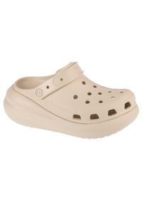 Mules Femme Mules Crocs CLASSIC CRUSH CLOG Beige Beige. Kolor: beżowy. Materiał: syntetyk, materiał