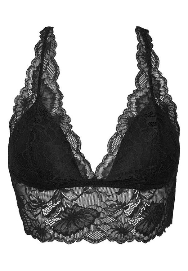 Hunkemöller Biustonosz top Stormi 300738 Czarny. Kolor: czarny. Materiał: syntetyk