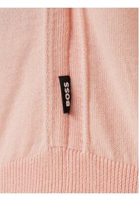 BOSS Sweter Leno-P 50468239 Różowy Slim Fit. Kolor: różowy. Materiał: wełna #5
