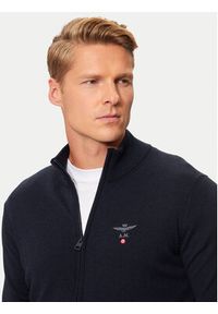 Aeronautica Militare Sweter 242MA1390L415 Niebieski Regular Fit. Kolor: niebieski. Materiał: wełna