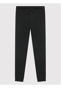 Jack&Jones Junior Spodnie dresowe Basic 12190406 Czarny Regular Fit. Kolor: czarny. Materiał: bawełna #4