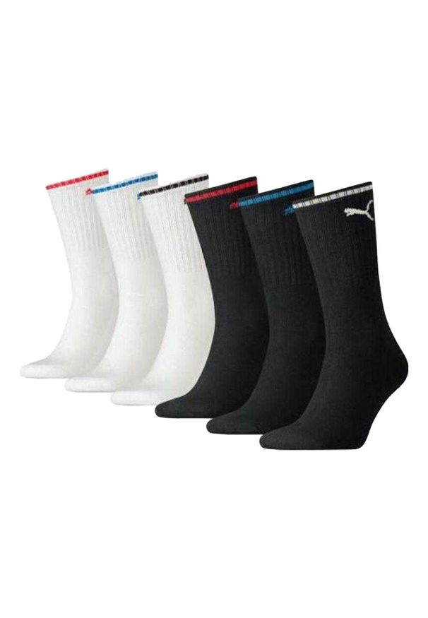 Puma - Skarpety Sportowe Unisex Dla Dorosłych (zestaw 4 Sztuk). Kolor: czarny, wielokolorowy, biały. Sport: tenis