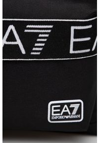 EA7 Emporio Armani Plecak męski kolor czarny duży z aplikacją. Kolor: czarny. Wzór: aplikacja #3