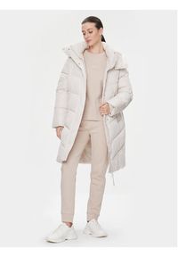 Calvin Klein Płaszcz zimowy Modern K20K205948 Écru Relaxed Fit. Materiał: syntetyk. Sezon: zima